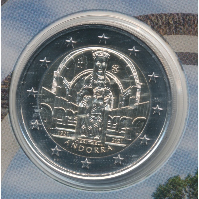 2€ Andorre 2021 - 100e anniversaire couronnement Notre-Dame de Meritxell
