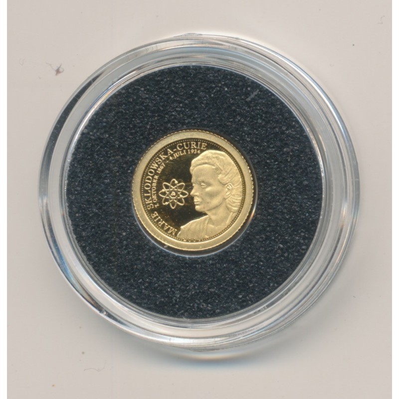 Samoa - 1 Dollar 2009 - Marie Curie - Or 0,5g 0,999 - FDC