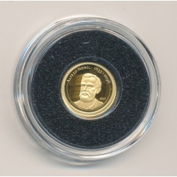 Mongolie - 500 Tugrik 2007- Alfred Nobel - Or 0,5g 0,999 - FDC