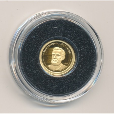 Mongolie - 500 Tugrik 2007- Alfred Nobel - Or 0,5g 0,999 - FDC