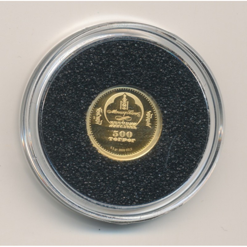 Mongolie - 500 Tugrik 2007- Alfred Nobel - Or 0,5g 0,999 - FDC