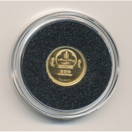 Mongolie - 500 Tugrik 2007- Alfred Nobel - Or 0,5g 0,999 - FDC