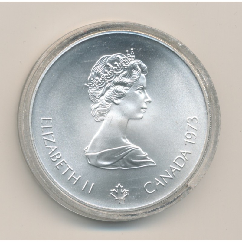 5 Dollars 1973 - JO Montreal 1976 - argent - FDC