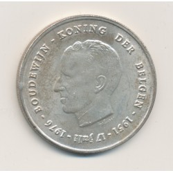 Belgique - 250 Francs 1976 - Jubilé d'argent du Roi Baudoin - Bruxelles - argent 25g - TTB+