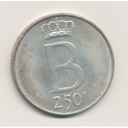 Belgique - 250 Francs 1976 - Jubilé d'argent du Roi Baudoin - Bruxelles - argent 25g - TTB+ 2