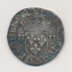 Henri III - 1/4 écu - 1588 Rennes - argent - TB+ 2