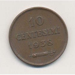 Saint-Marin - 10 centesimi - 1938 - TTB+