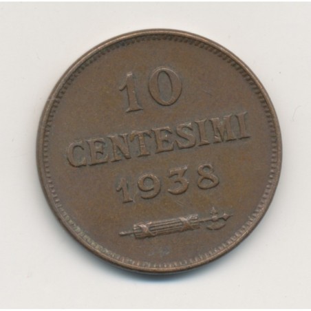 Saint-Marin - 10 centesimi - 1938 - TTB+