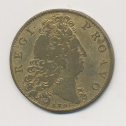 Jeton - Louis XIV - états d'Artois - 1705 - laiton - TB