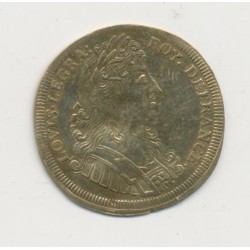 Jeton - Louis XIV - Chambre trésor royal -Nuremberg - laiton - TTB
