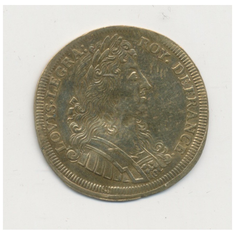 Jeton - Louis XIV - Chambre trésor royal -Nuremberg - laiton - TTB