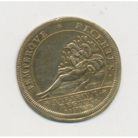 Jeton - Louis XIV - Chambre trésor royal -Nuremberg - laiton - TTB