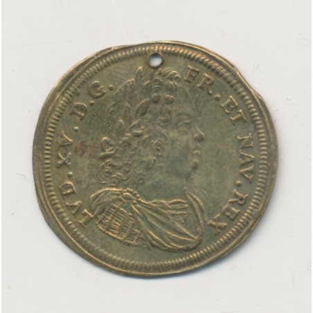 Jeton - Louis XV - Nuremberg - laiton - TB+