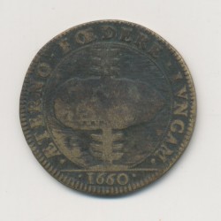 Jeton - Louis XIV - Libération des armées des états de bourgogne - 1660 - laiton - TB