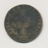 Jeton - Louis XIV - Libération des armées des états de bourgogne - 1660 - laiton - TB