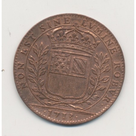Jeton - Mairie de Dijon - 1713 - Nicolas Labotte - cuivre - TTB