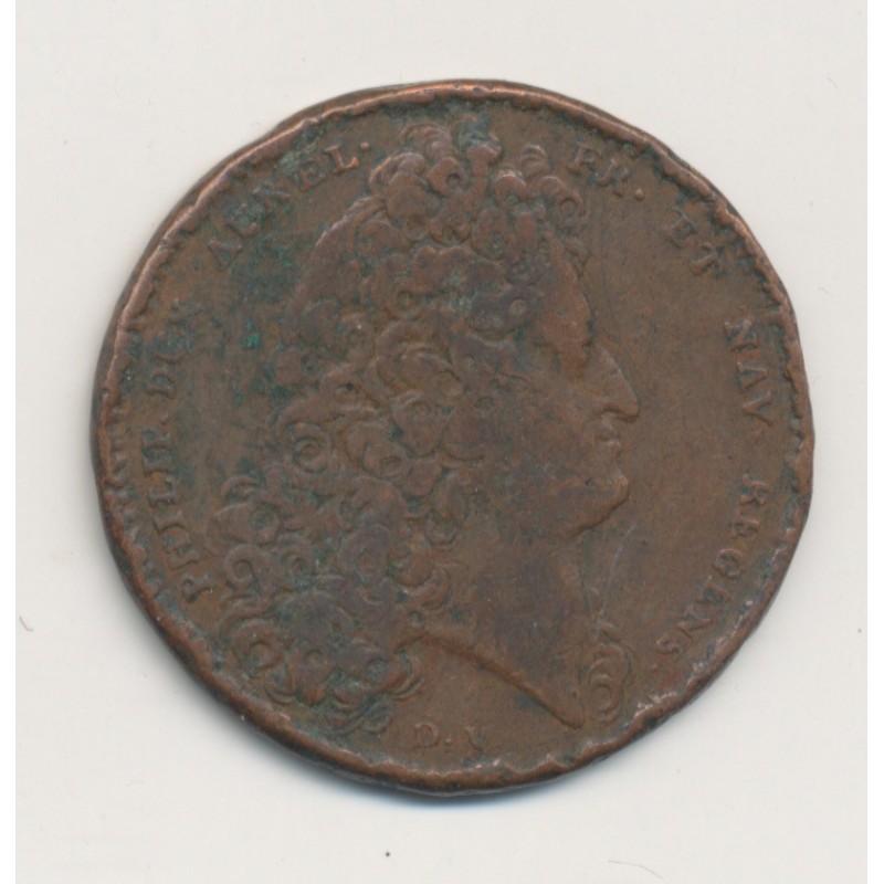 Jeton - Louis XIV - 1716 - cuivre - TB