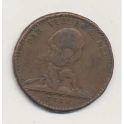Jeton - Louis XIV - 1716 - cuivre - TB 2