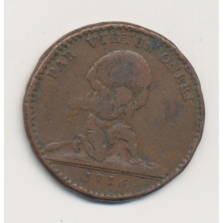 Jeton - Louis XIV - 1716 - cuivre - TB