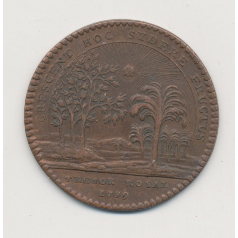 Jeton - Louis XV - Trésor royal - 1739 - TTB