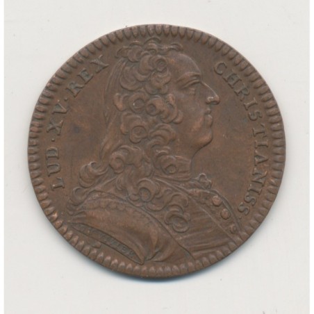 Jeton - Louis Louis XV - Chambre de commerce Bordeaux - 1750 - argent - TTB+
