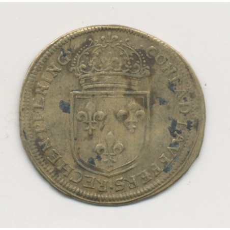 Jeton - Louis XV - Nuremberg - laiton - TB+