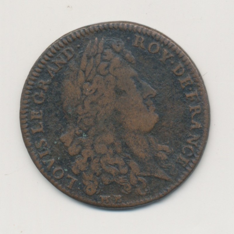 Jeton - Louis XIV - Batiments du roi - 1683 - cuivre - TB