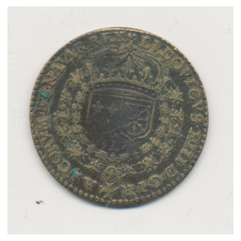 Jeton - Ardennes - Fabrique de jetons de Sedan - Louis XIII - laiton - TB