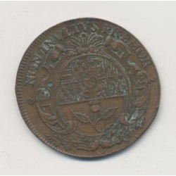 Jeton - Ville de nancy - 1729 - Duché de Lorraine - cuivre - TTB 2