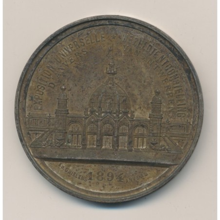 Médaille - Exposition Universelle d'Anvers - 1894 - 54mm - TTB+
