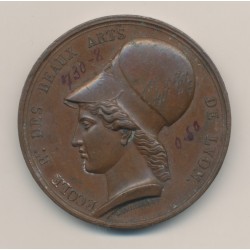 Médaille - École beaux-arts - Lyon - bronze - 41mm - TTB