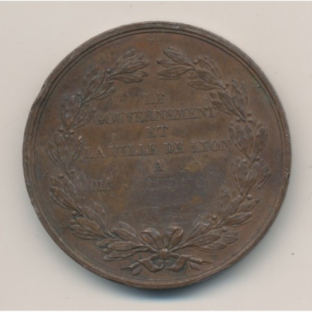 Médaille - École beaux-arts - Lyon - bronze - 41mm - TTB