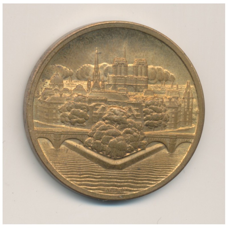 Médaille - Foire de Paris 1950 - laiton 32mm - SUP
