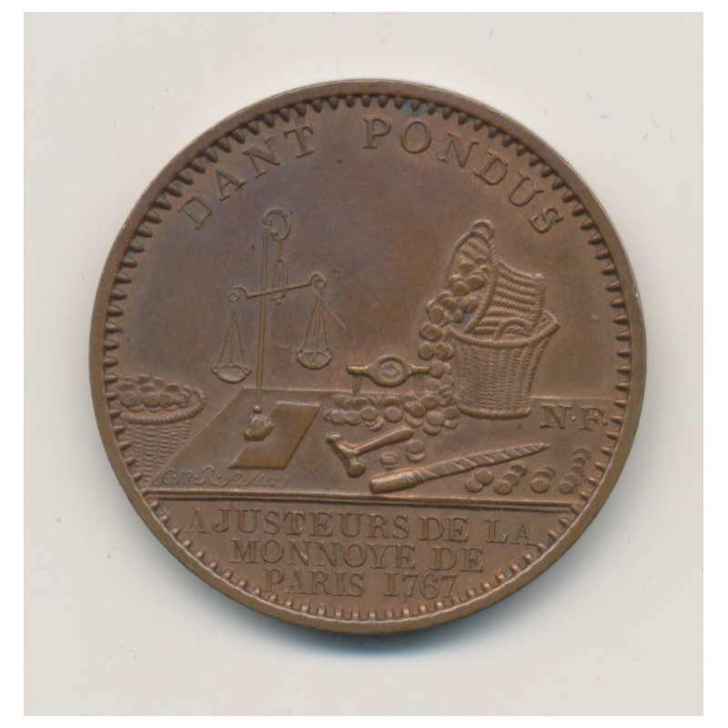 Médaille - Ajusteurs de la Monnoye de Paris - cuivre - 31mm - SPL