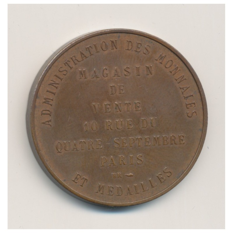 Médaille - Ajusteurs de la Monnoye de Paris - cuivre - 31mm - SPL