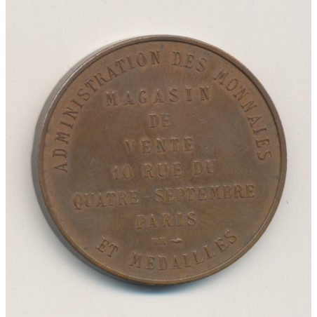 Médaille - Ajusteurs de la Monnoye de Paris - cuivre - 31mm - SPL