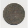 Vernon - 65 Centimes 20 jetons - Grand bazar de l eure - cuivre - TTB