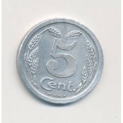 Evreux - 5 Centimes 1921 - chambre de commerce - alu rond 19mm - SUP 2