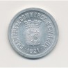 Evreux - 10 Centimes 1921 - chambre de commerce - alu rond 23mm - SUP+