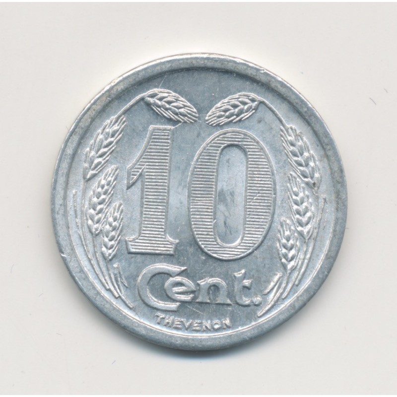 Evreux - 10 Centimes 1921 - chambre de commerce - alu rond 23mm - SUP+