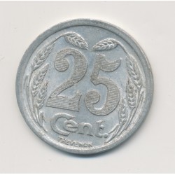 Evreux - 25 Centimes 1921 - chambre de commerce - alu rond 27mm - TTB+ 2