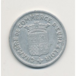 10 Centimes 1922 - Chambre commerce eure et loir - alu rond 22.5mm - TTB