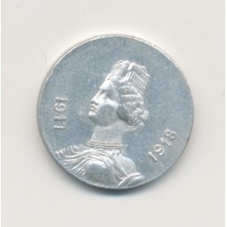 10 Centimes 1917-1918 - Groupes commerciaux du gard - alu rond 17mm - SUP+ 2