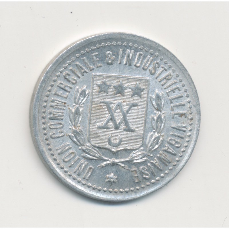 10 Centimes Le vigan - Union commerciale - alu rond 22mm - TTB+