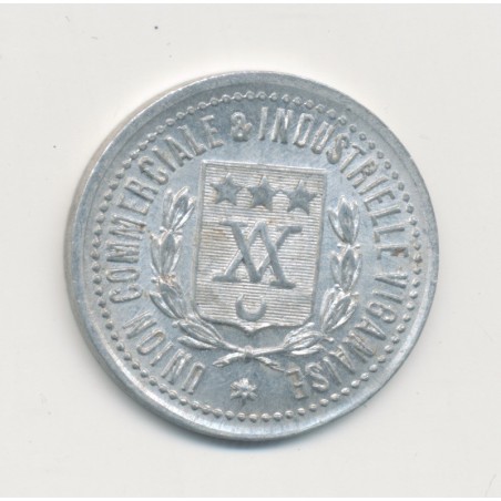 10 Centimes Le vigan - Union commerciale - alu rond 22mm - TTB+