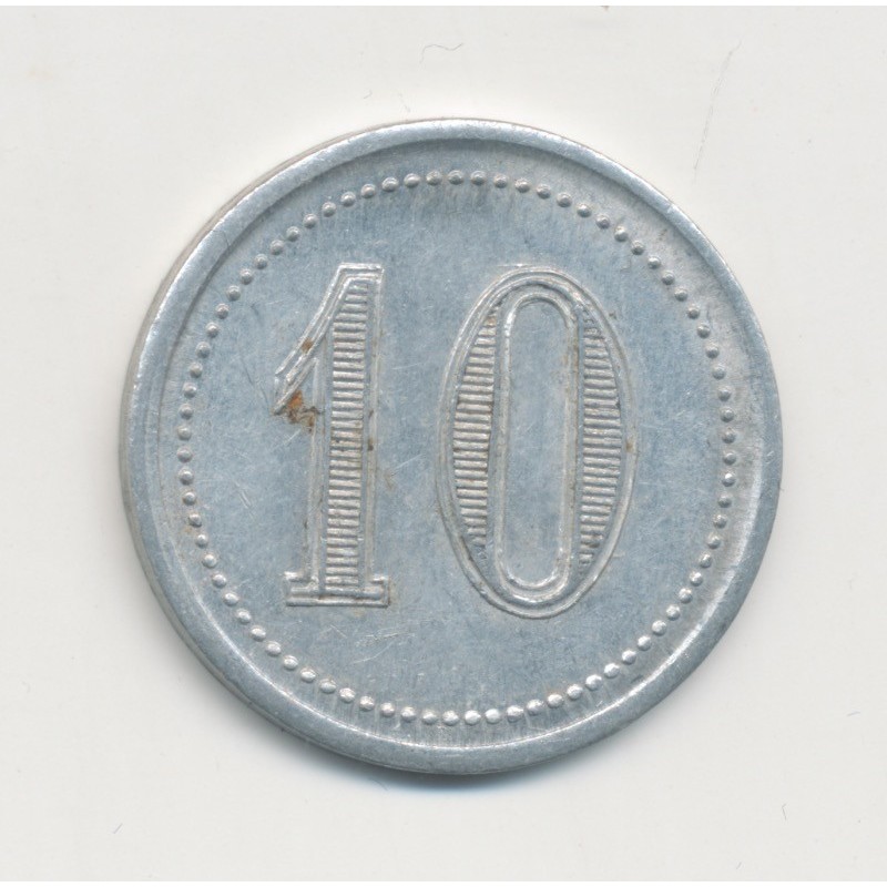10 Centimes Le vigan - Union commerciale - alu rond 22mm - TTB+