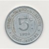 5 Centimes 1920 - St Gaudens - syndicat du commerce - alu rond 23mm - TTB+