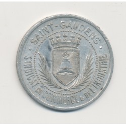 25 Centimes 1920 - St Gaudens - syndicat du commerce - alu rond 30mm - TTB 2