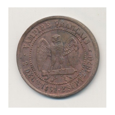 Monnaie satirique - Module 5 centimes - Napoléon III