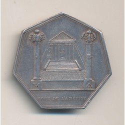 Jeton Maçonnique - Orient du Havre - l'amanite - argent - SUP+